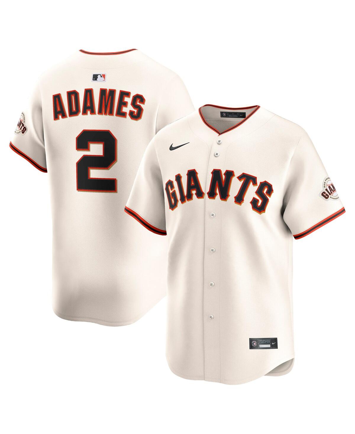 Nike Men's Willy Adames Cream San Francisco Giants Alternate Limited Player Jersey - Cream