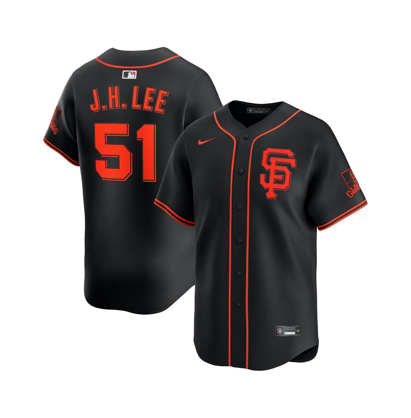 Мужской топ Nike Jung Hoo Lee Black San Francisco Giants Alternate Limited Player Jersey — фото 1