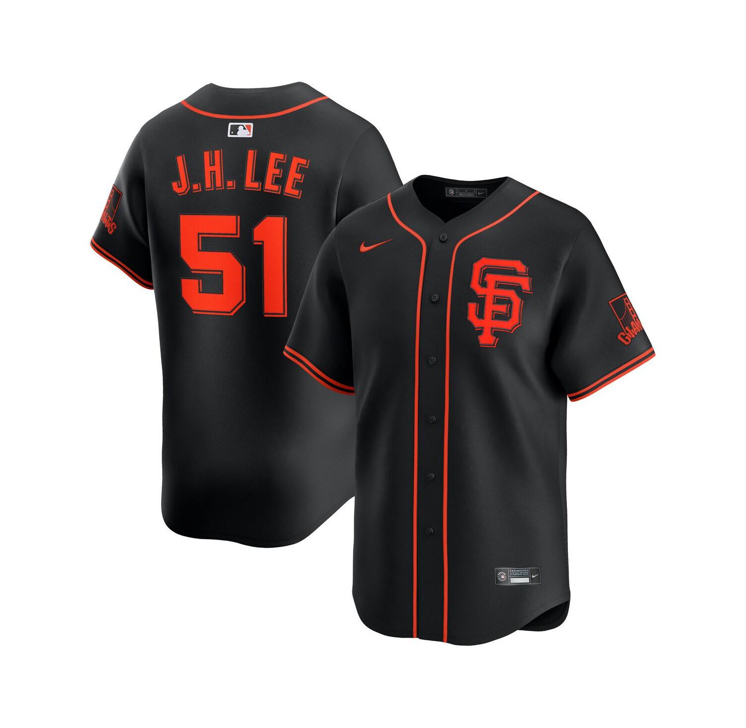 Men's Jung Hoo Lee Black San Francisco Giants Alternate Limited Player Jersey