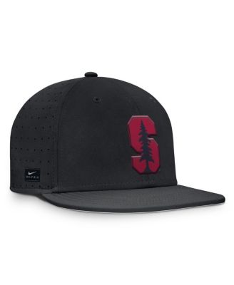 Men's Black Stanford Cardinal On-Field Dugout True Performance Fitted Hat