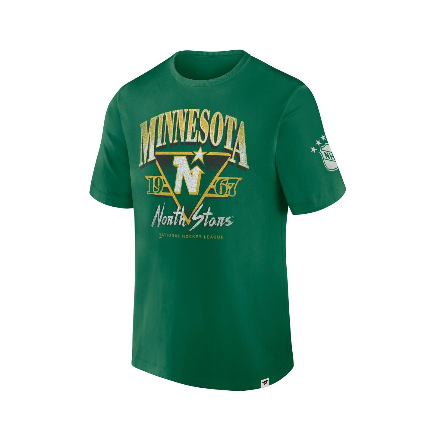 Мужская футболка Fanatics Kelly Green Minnesota North Stars Decades Collection Made To Last — фото 3