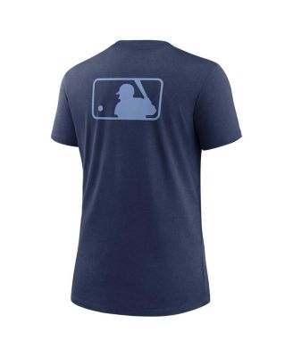 Women's Navy Tampa Bay Rays Authentic Collection Early Work Tri-Blend T-Shirt