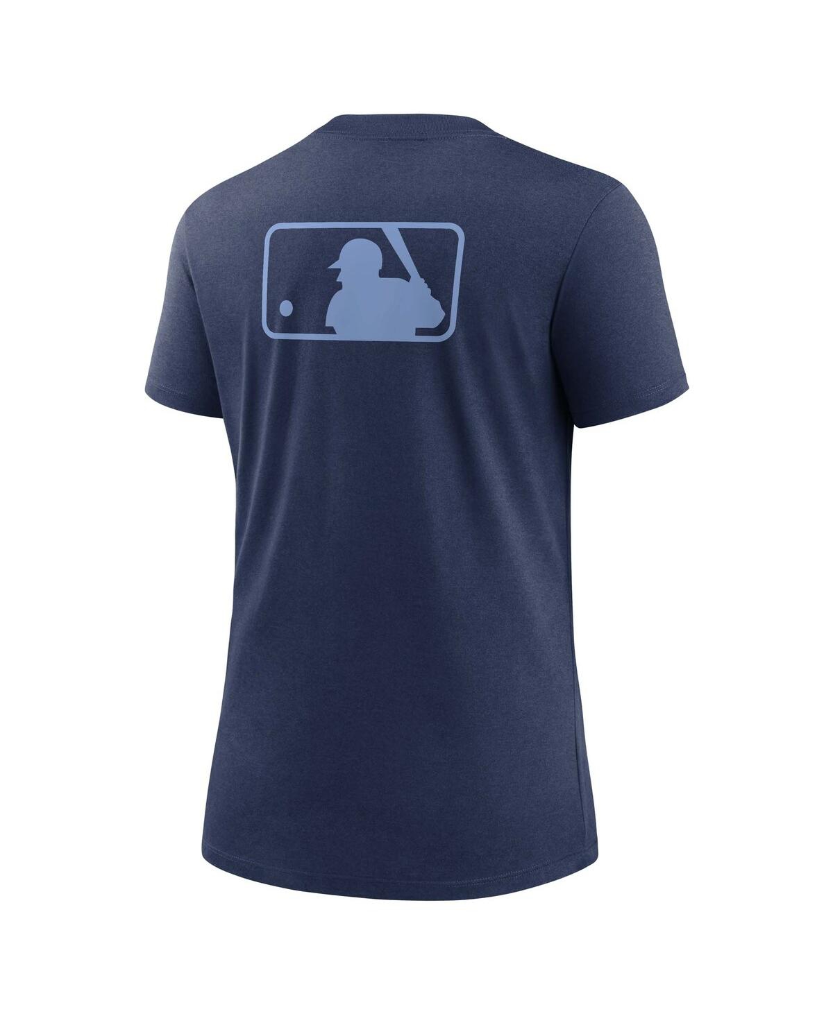 Nike Women's Navy Tampa Bay Rays Authentic Collection Early Work Tri-blend T-shirt In Navy,blue