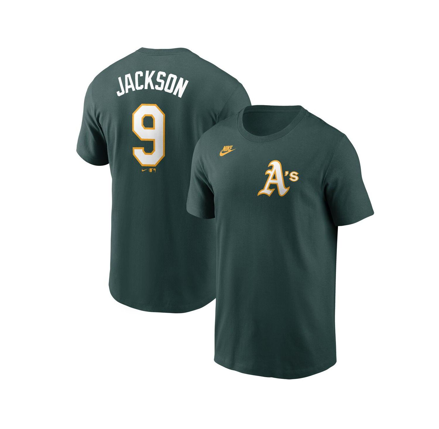 Men's Reggie Jackson Green Athletics Fuse Name & Number T-Shirt