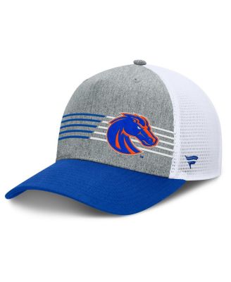 Fanatics - Men's Heather Gray/Royal Boise State Broncos Profile Trucker Adjustable Hat