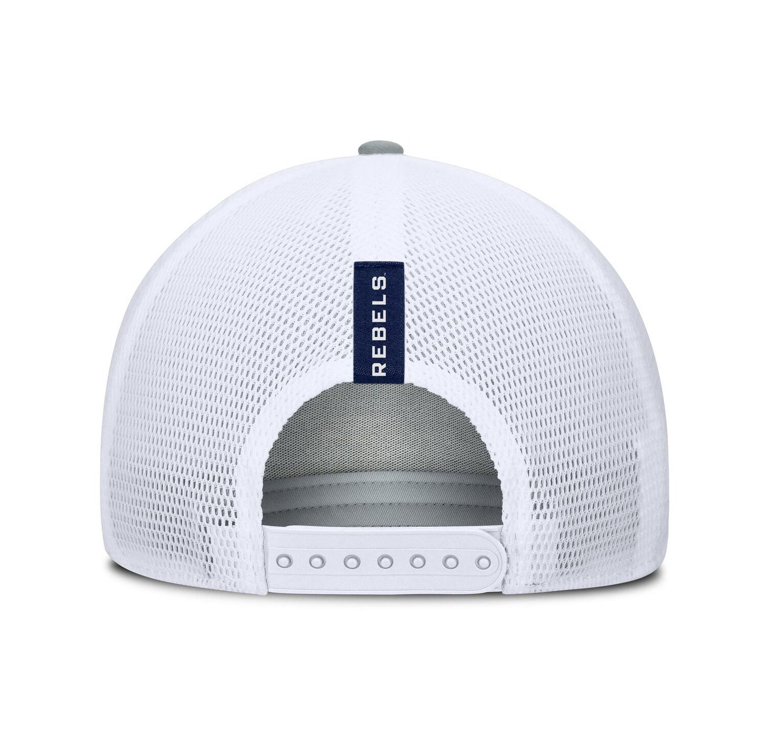 Men's Heather Gray/Navy Ole Miss Rebels Profile Trucker Adjustable Hat