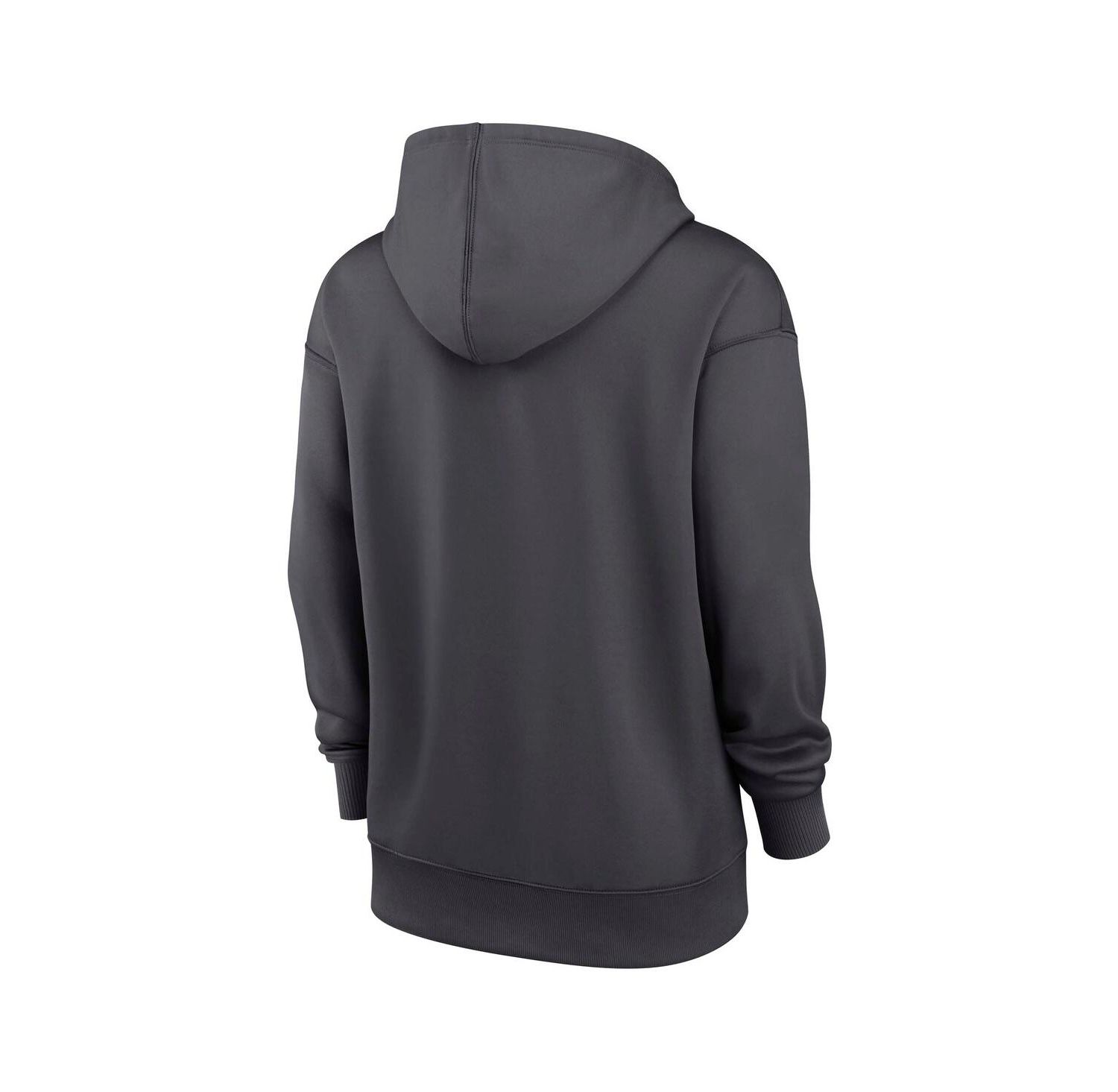 Women's Anthracite New York Mets Authentic Collection City Connect Performance Pullover Hoodie