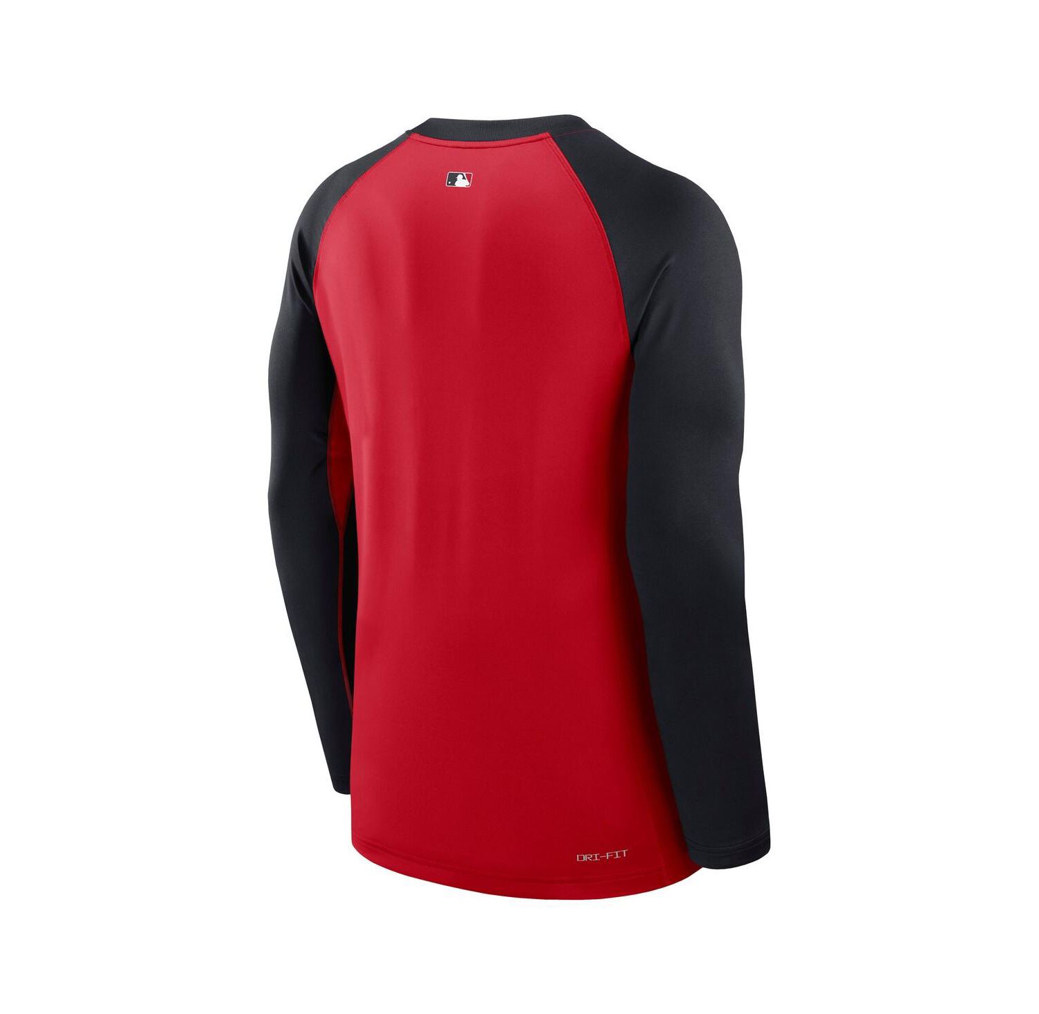 Men's Red/Navy Minnesota Twins Authentic Collection Game Time Raglan Performance Long Sleeve T-Shirt
