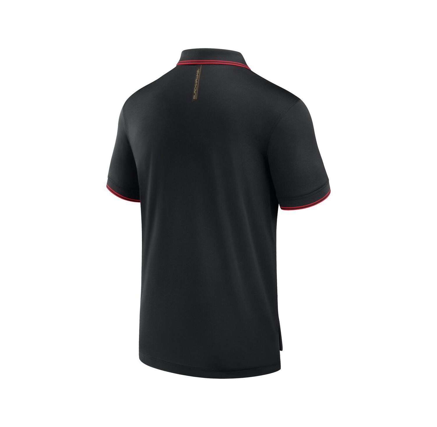 Men's Black Chicago Blackhawks Front Office Move Mono Polo Shirt