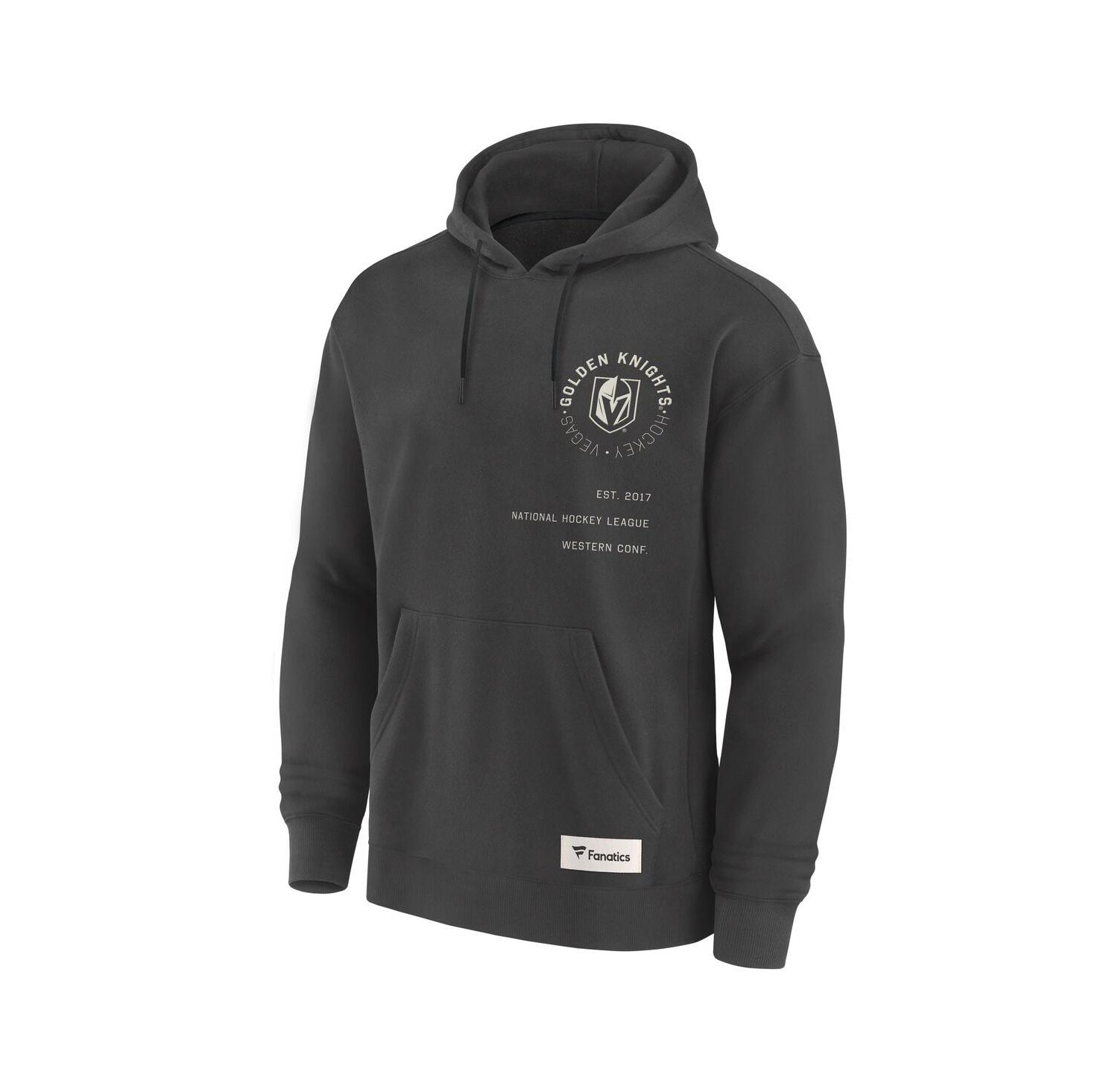 Men's Charcoal Vegas Golden Knights Future Ground Info Pullover Hoodie
