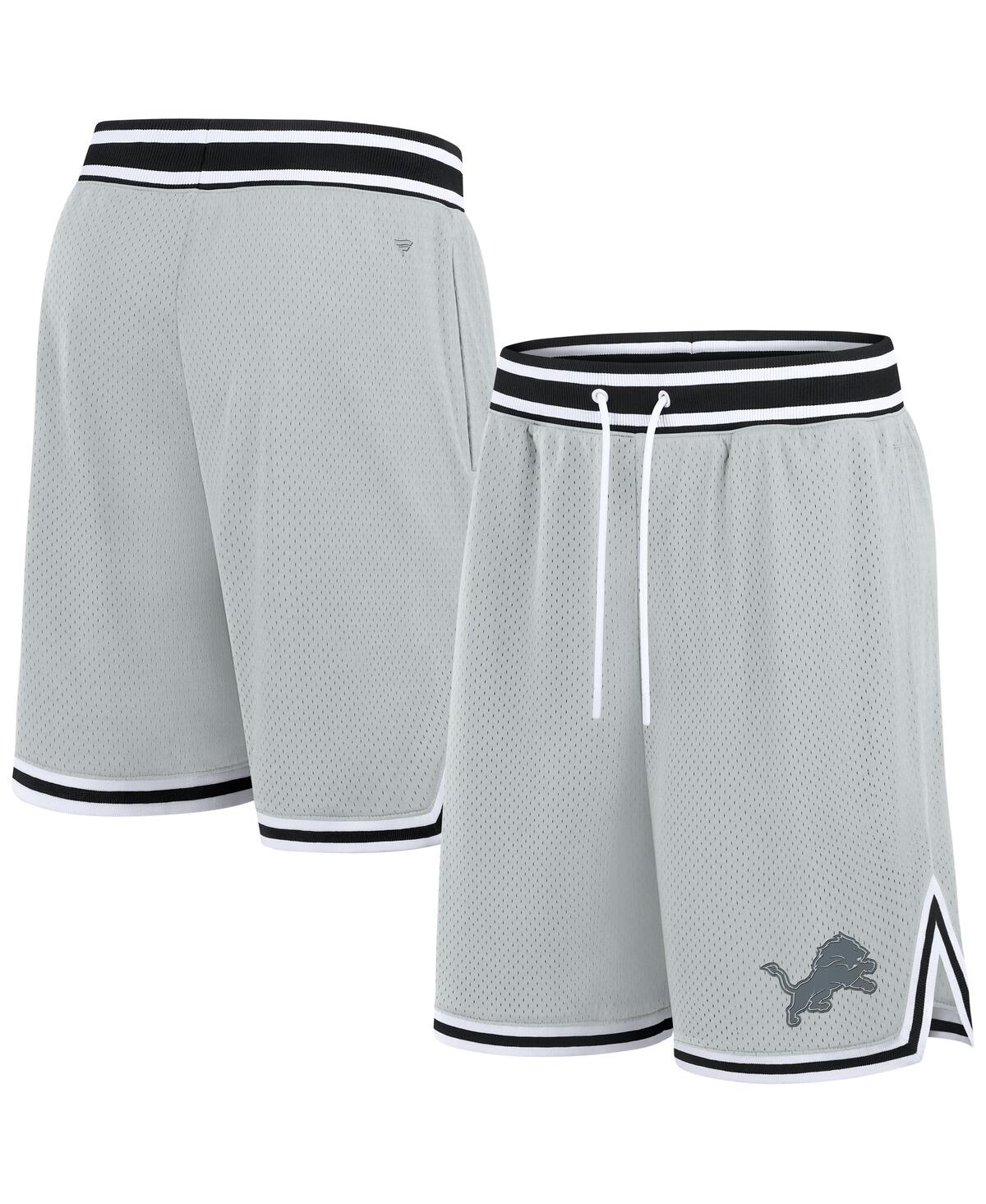 Fanatics Men's Silver Detroit Lions Elements Future Ground Shorts - Silver