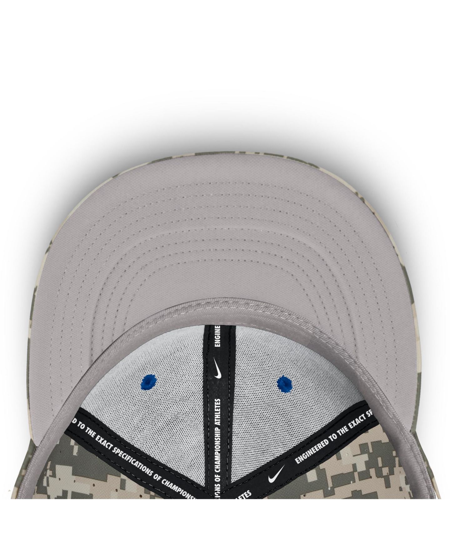 Мужская кепка Nike Digital Camo Duke Blue Devils 2025 Dugout True Performance Fitted Hat — фото 3