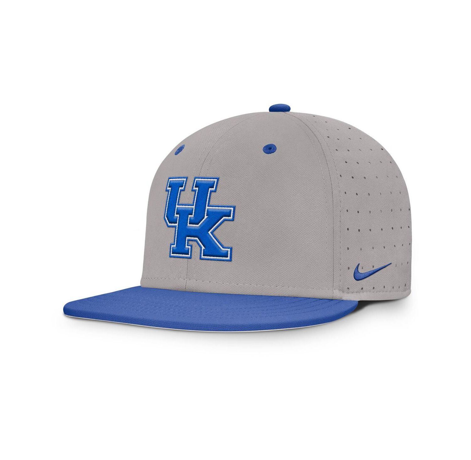 Men's Gray Kentucky Wildcats On-Field Dugout True Performance Fitted Hat