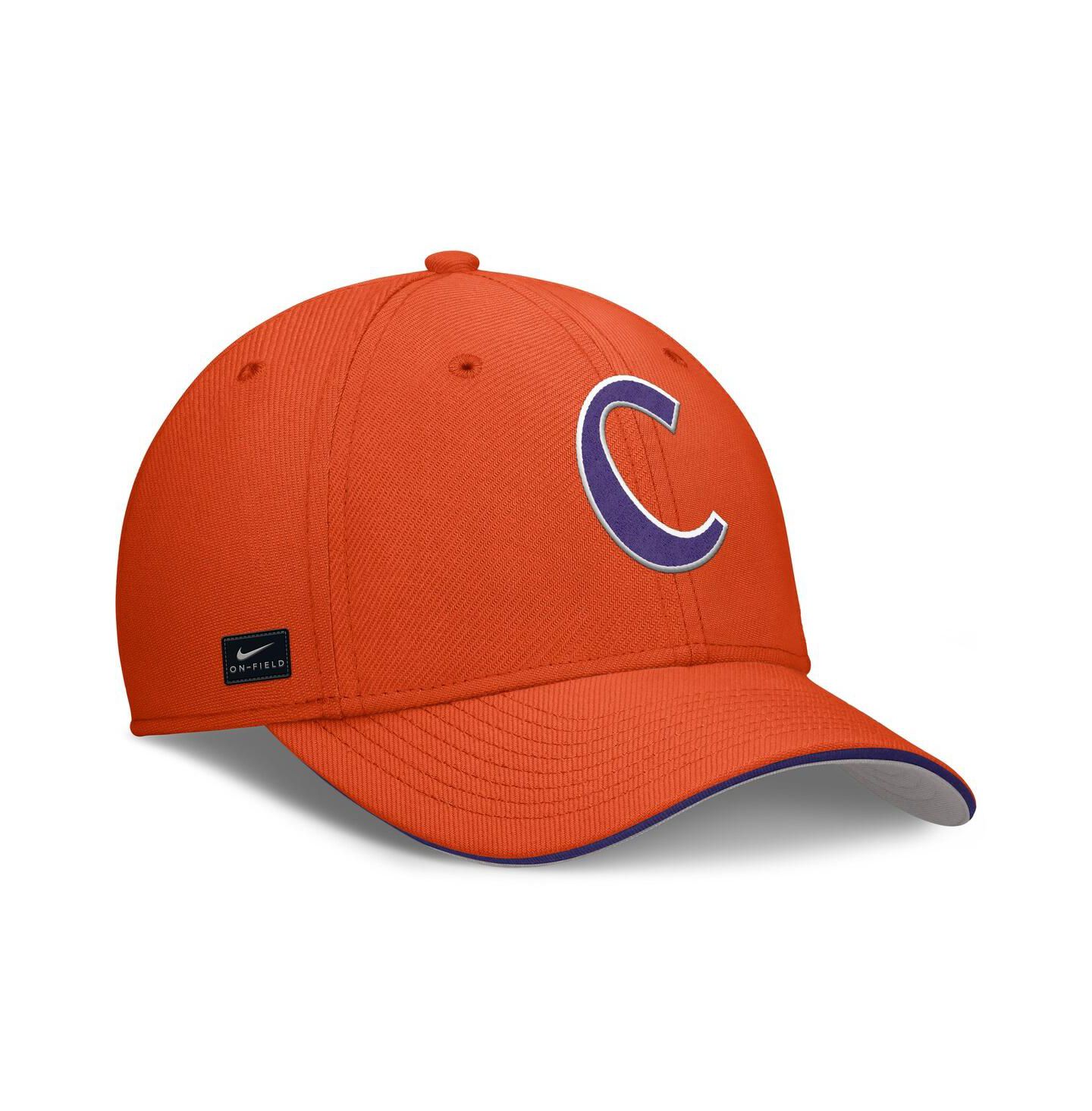 Мужская кепка Nike Orange Clemson Tigers 2025 Dugout Coaches Rise Swoosh Performance Flex Hat — фото 3