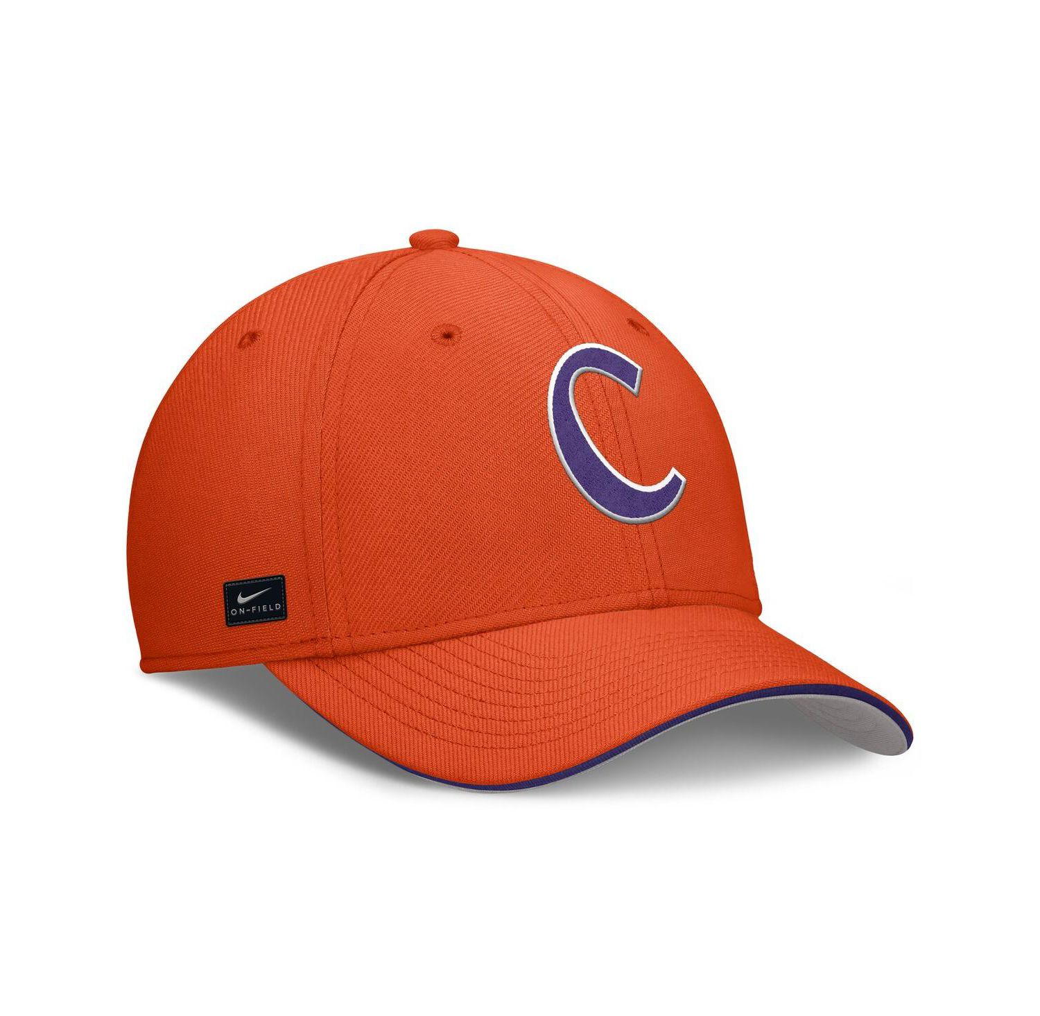 Men's Orange Clemson Tigers 2025 Dugout Coaches Rise Swoosh Performance Flex Hat