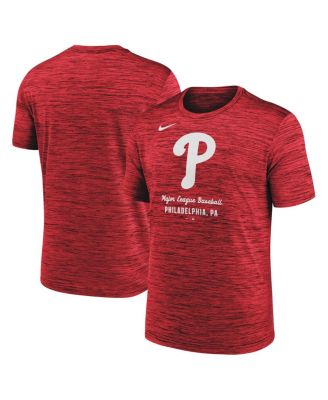 Nike - Men's Red Philadelphia Phillies Velocity Performance T-Shirt