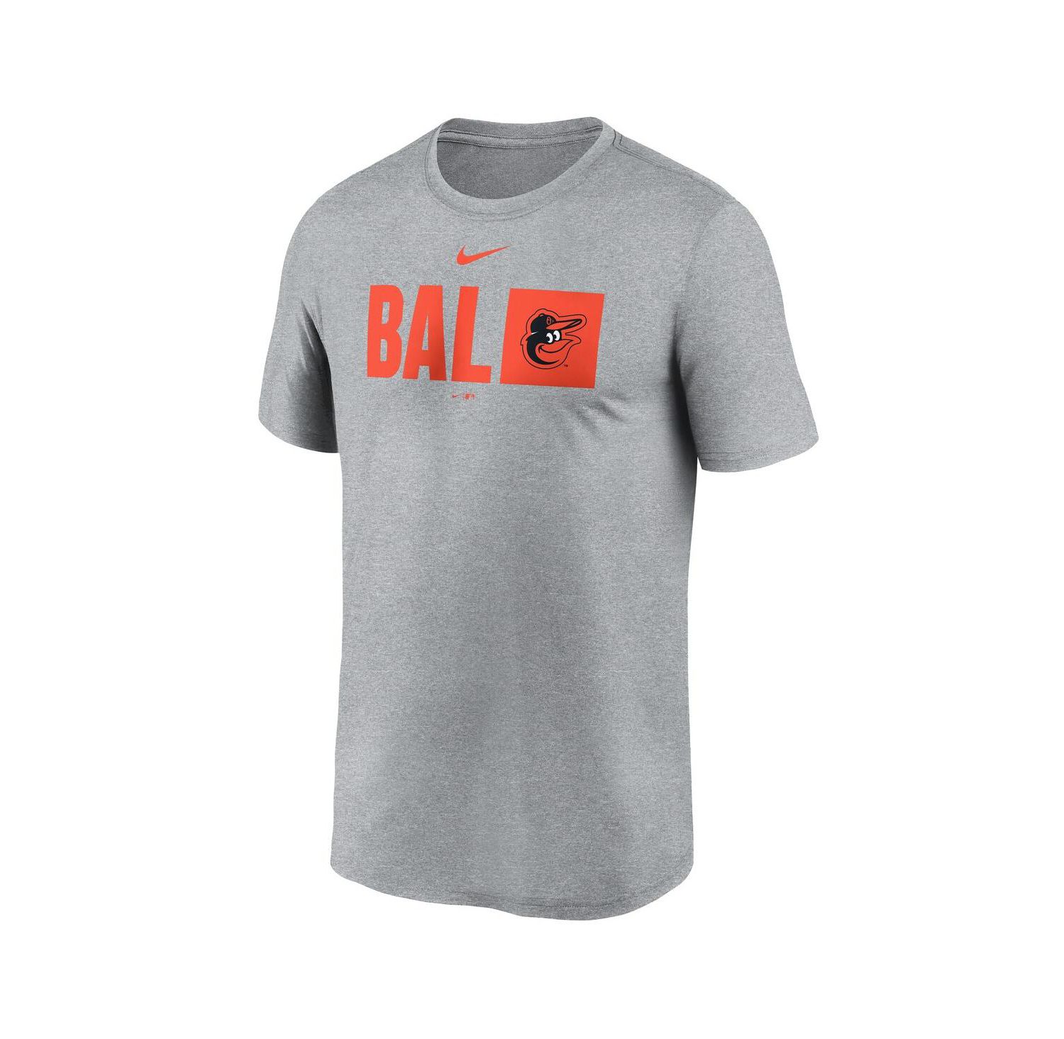 Men's Heather Gray Baltimore Orioles Tricode Legend T-Shirt