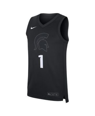 Men's Black Michigan State Spartans Alternate Replica Jersey