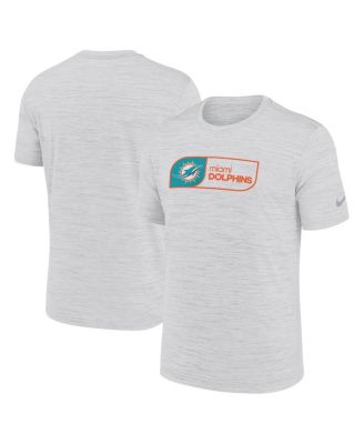 Nike - Men's White Miami Dolphins Big Tall Velocity Jock Tag Performance T-Shirt