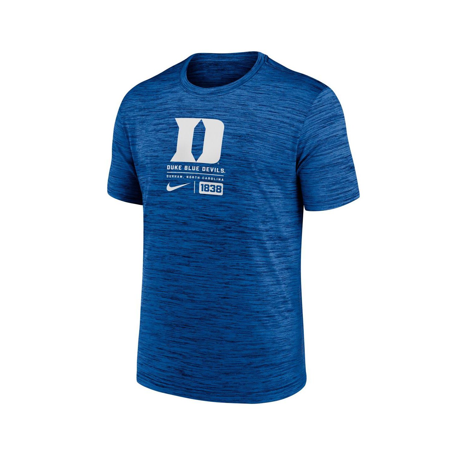 Men's Royal Duke Blue Devils Campus Center Block Velocity Performance T-Shirt