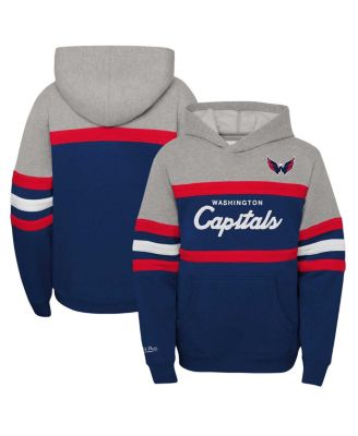 Mitchell & Ness - Big Boys and Girls &nbsp;Navy Washington Capitals Head Coach Pullover Hoodie