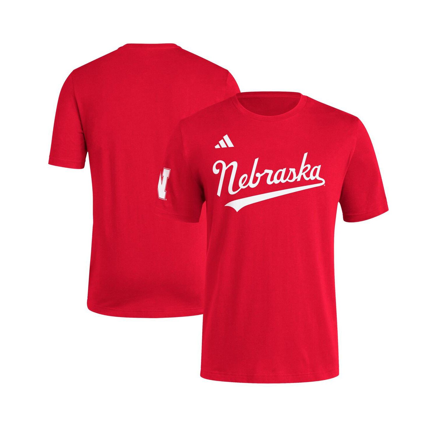 Men's Scarlet Nebraska Huskers Fresh Wordmark T-Shirt
