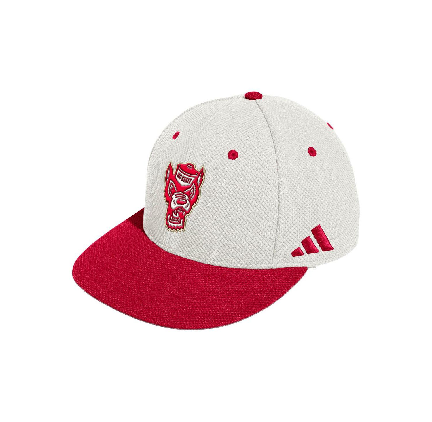 Men's Cream NC State Wolfpack On-Field Fitted Baseball Hat