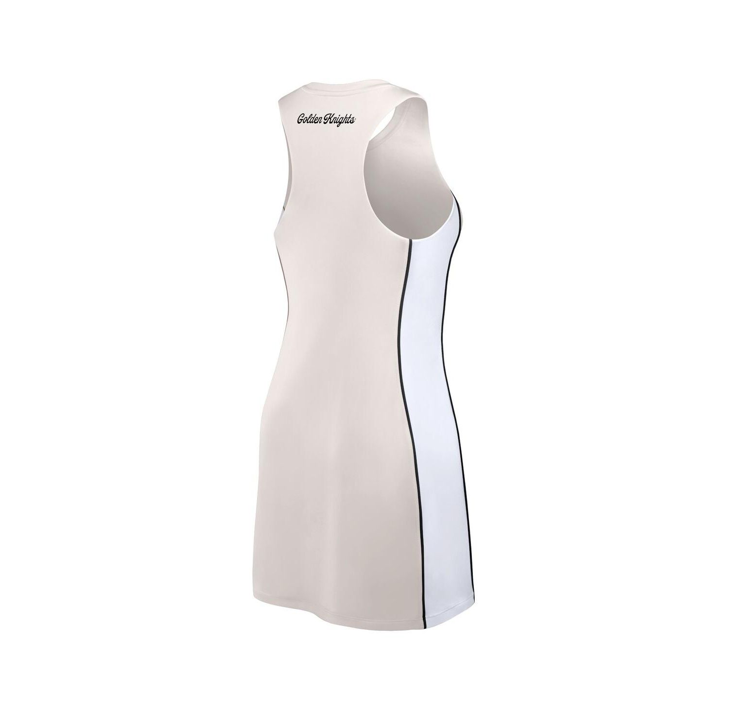 Women's Tan Vegas Golden Knights Studio Boost Athletic Half-Zip Dress