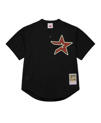 Men's Jeff Bagwell Black Houston Astros Cooperstown Mesh Batting Practice Jersey