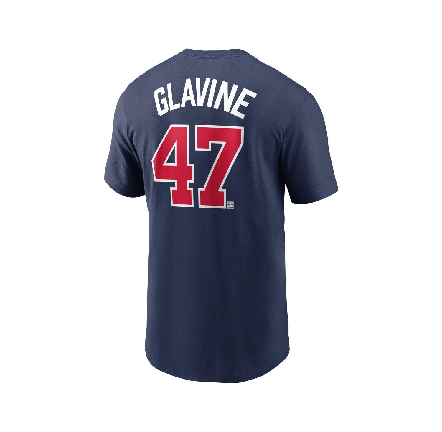 Men's Tom Glavine Navy Atlanta Braves Fuse Name & Number T-Shirt