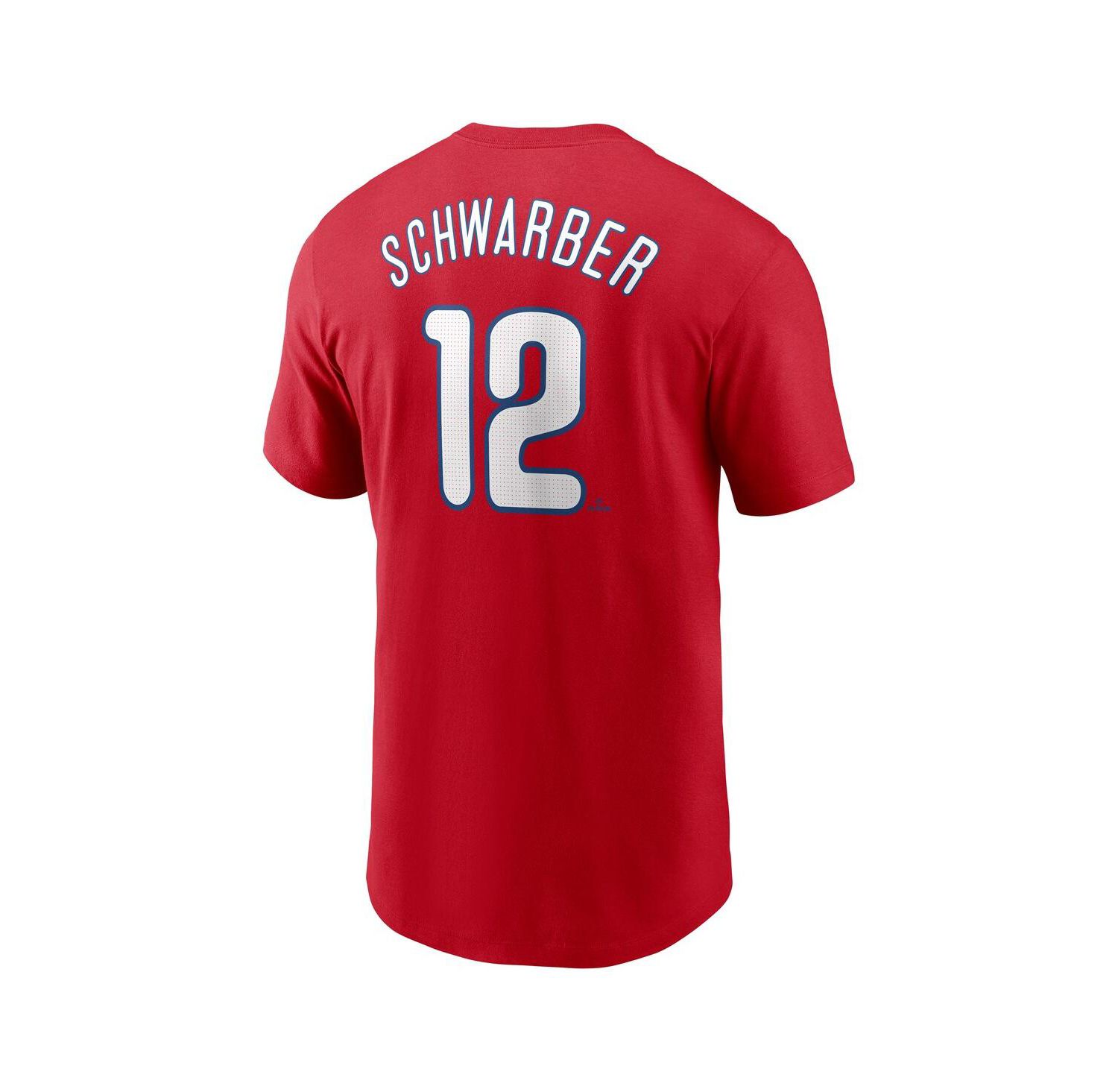 Men's Kyle Schwarber Red Philadelphia Phillies Fuse Name & Number T-Shirt