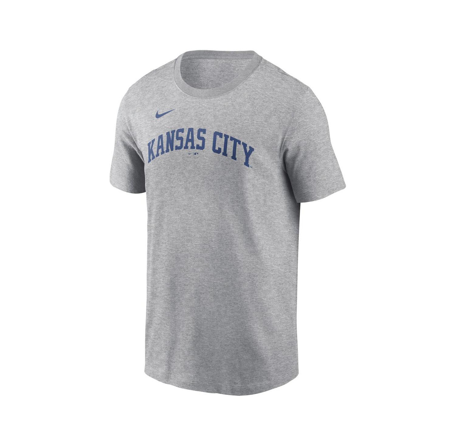 Men's Bobby Witt Jr. Gray Kansas City Royals Fuse Name & Number T-Shirt