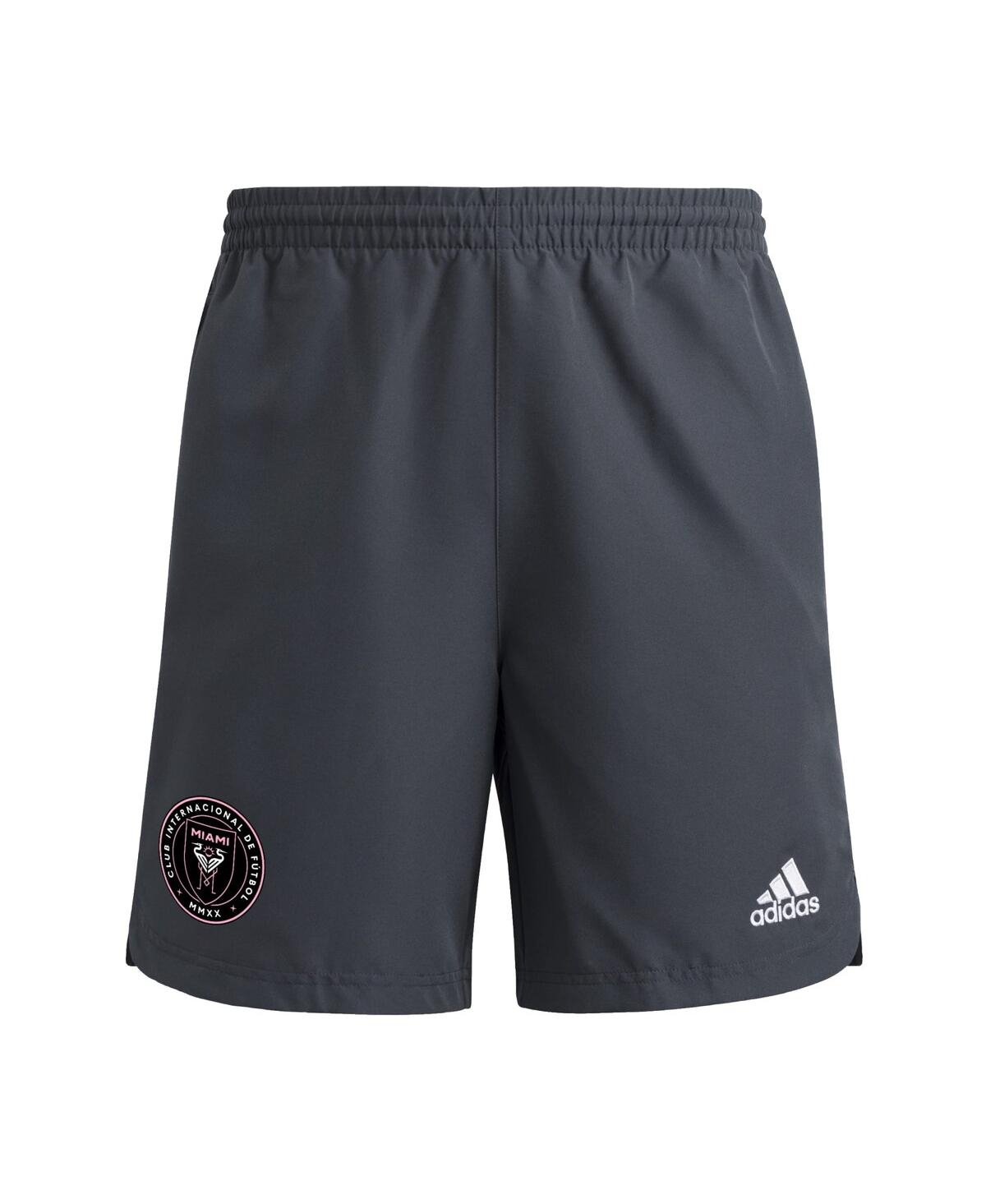 Adidas Originals Men's Gray Inter Miami Cf 2025 Travel Shorts In Gray