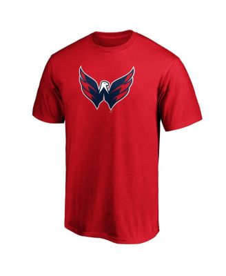 Men's Red Washington Capitals Primary Team Logo T-shirt