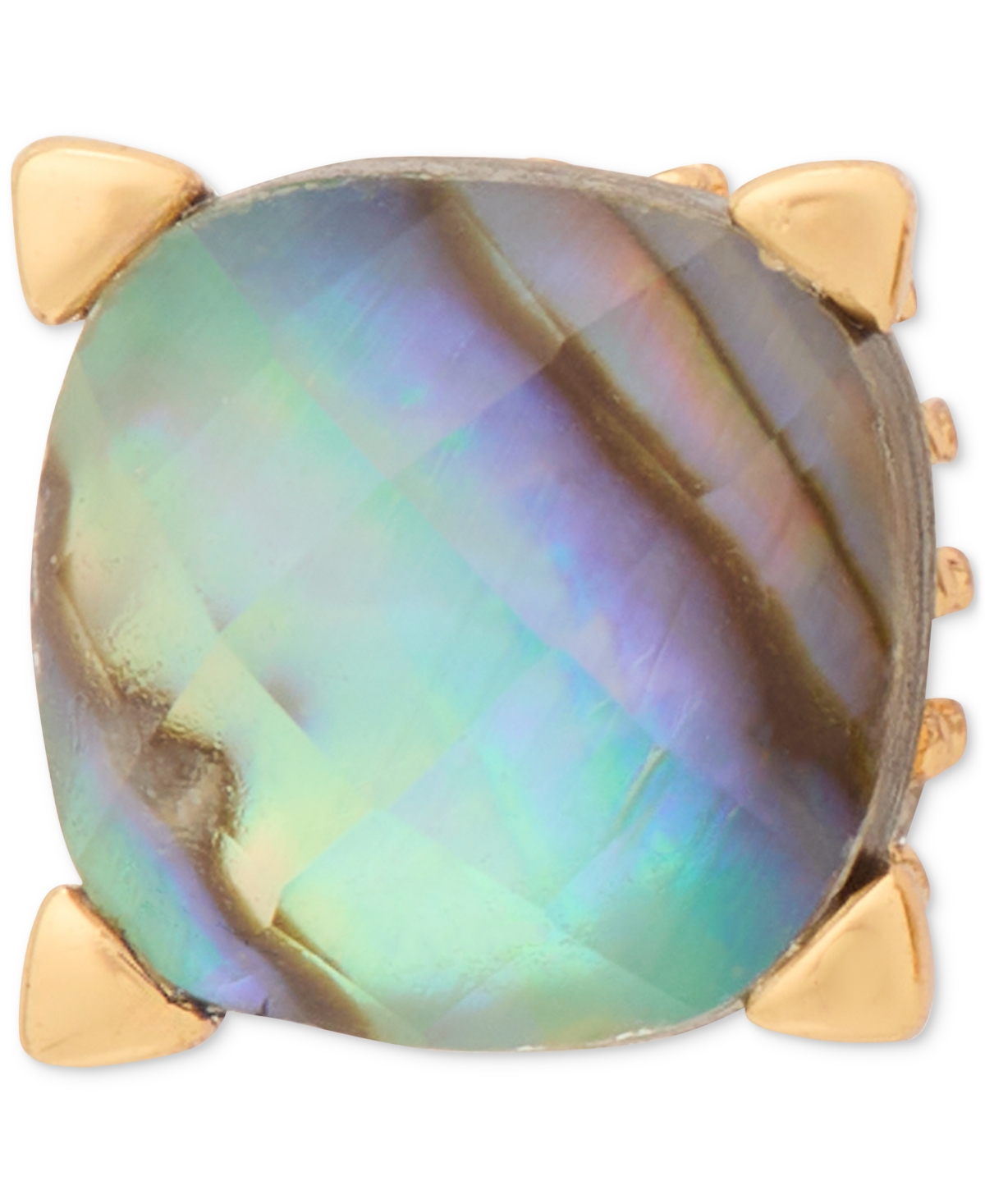 Kate Spade Gold-tone Color Cubic Zirconia Stud Earrings In Abalone,gold