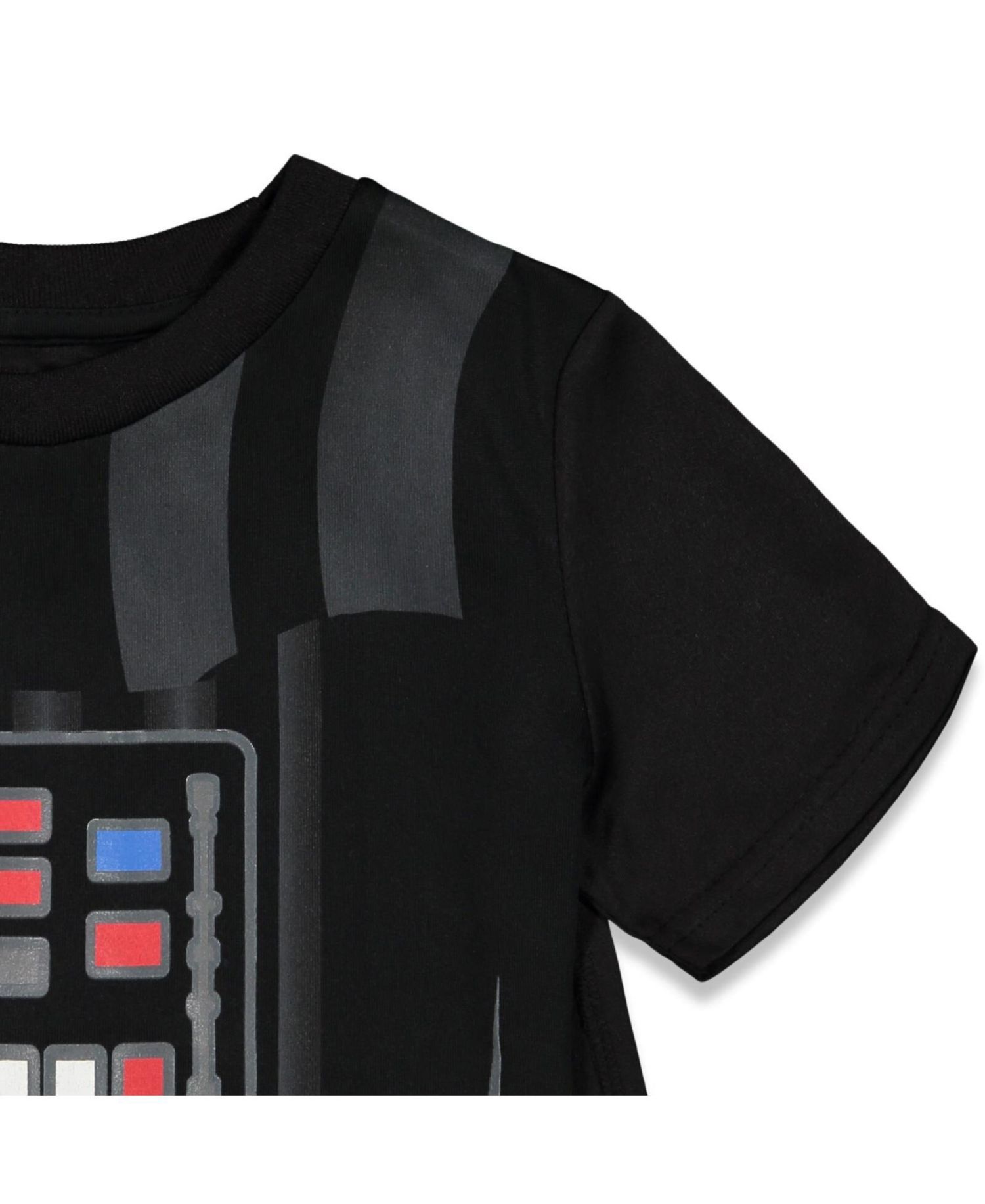Darth Vader Costume T-Shirt Shorts & Cape 3 Piece