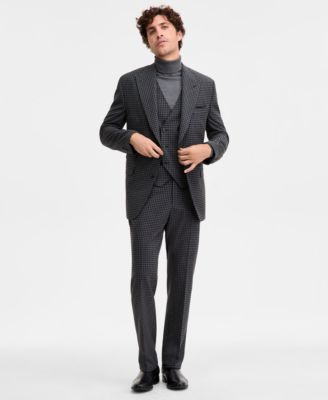 Men's Classic-Fit Houndstooth Suit Separates