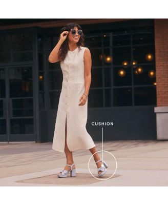 Women's August Square Open Toe Platform Sandals