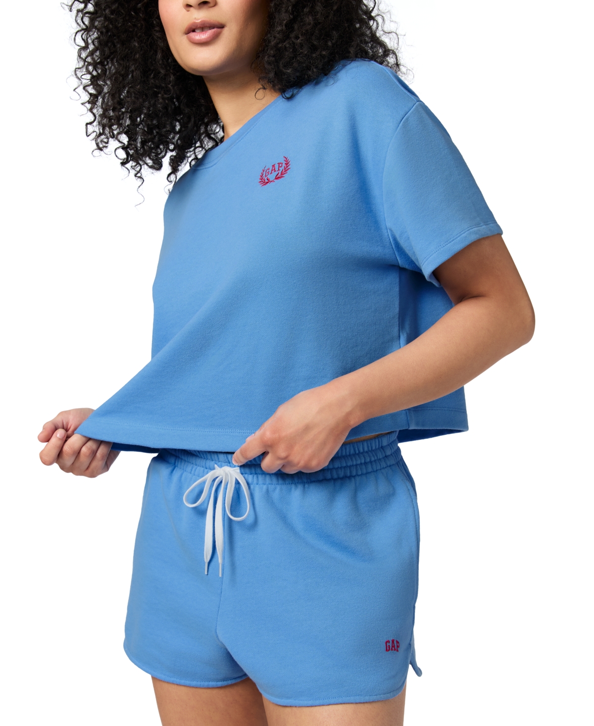 Shop Gap Women's Short-sleeve French Terry Pajama Set