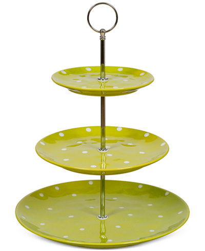 Maxwell & Williams Stoneware 3-Tiered Hand-Painted Sprinkle Server