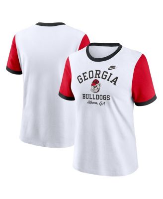Nike - Women's White Georgia Bulldogs Legacy Fundamental Expression Tri-Blend T-Shirt