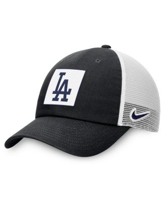 Nike - Men's Black Los Angeles Dodgers Rise Adjustable Trucker Hat