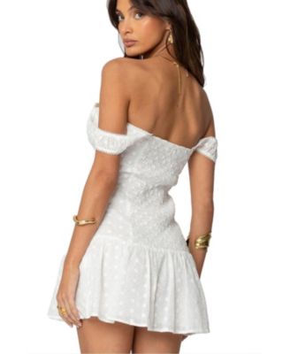 Women's Jill Eyelet Drop Waist Mini Dress
