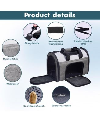 Sport Airline Pet Carrier: 16" - Smoke Grey