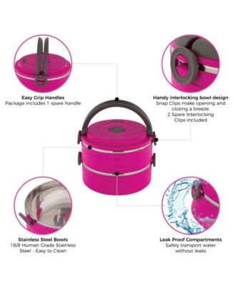 Go Pet Bento Travel Boxes: Large - Pink