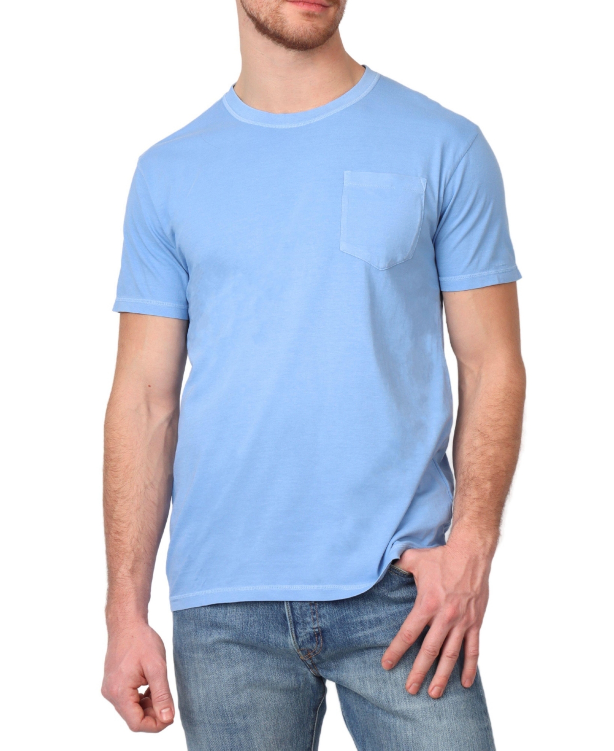 Men's Pigment Dyed T-Shirt - Lt blue
