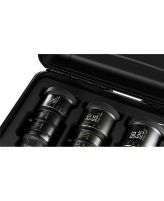 Pictor Zoom 12-25/20-55/50-125mm T2.8 Parfocal Cine 3-Lens Kit for PL Mount and Canon EF, Black