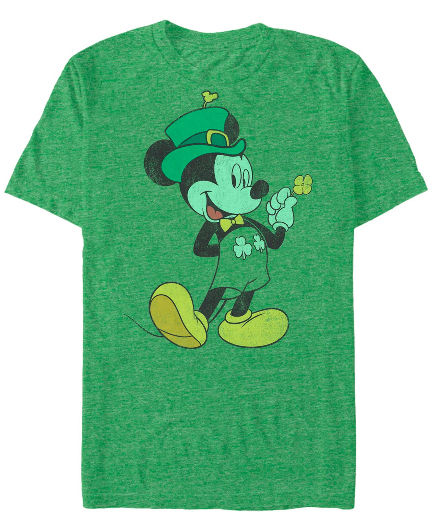 Мужская футболка Mickey Classic Lucky Mickey Short Sleeve, цвет: Меланжевый — фото 1