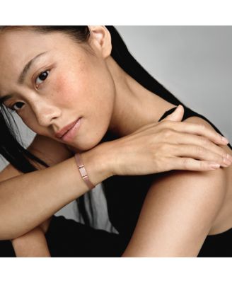 Gold-Plated Reflexions Long Clasp Pav&eacute; Bracelet