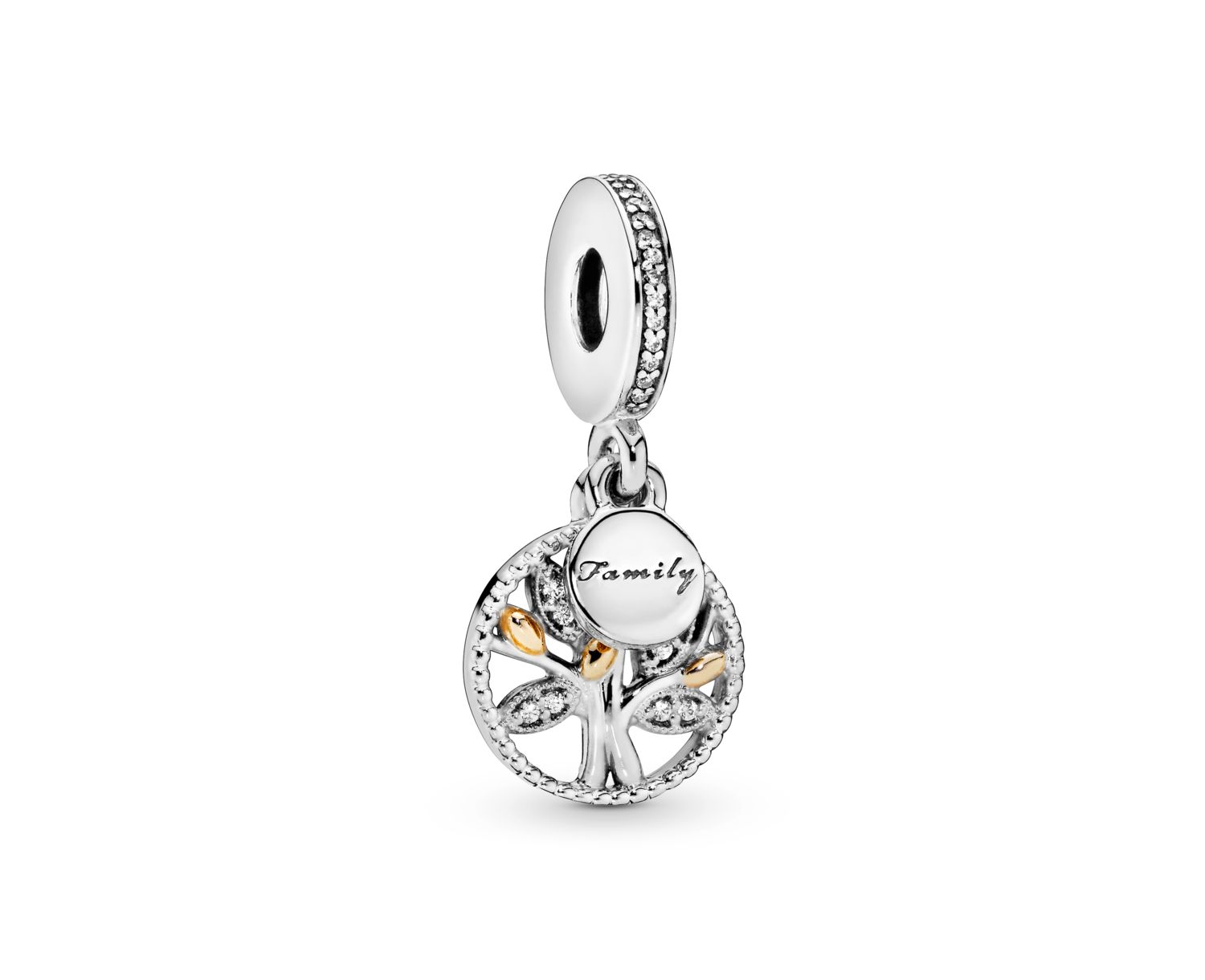Sparkling Family Tree Dangle Charms